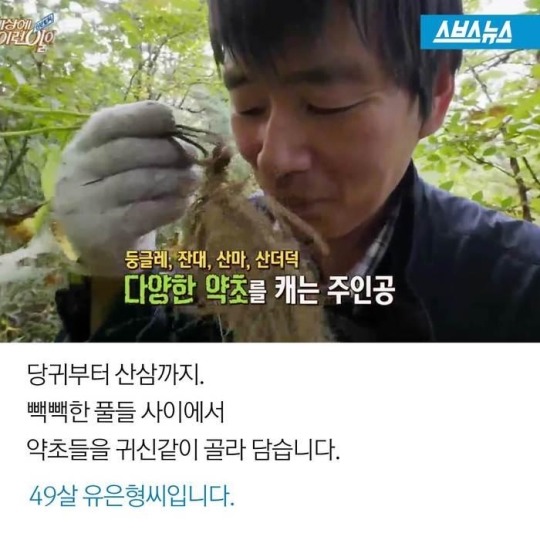 주사 맞아가며 약초 캐는 남자 | 인스티즈