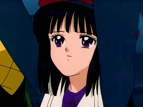 애니메이션 속 여캐들의 미소.gif | 인스티즈