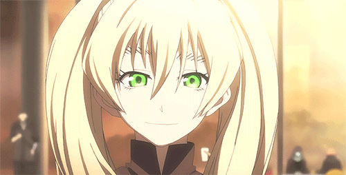 애니메이션 속 여캐들의 미소.gif | 인스티즈