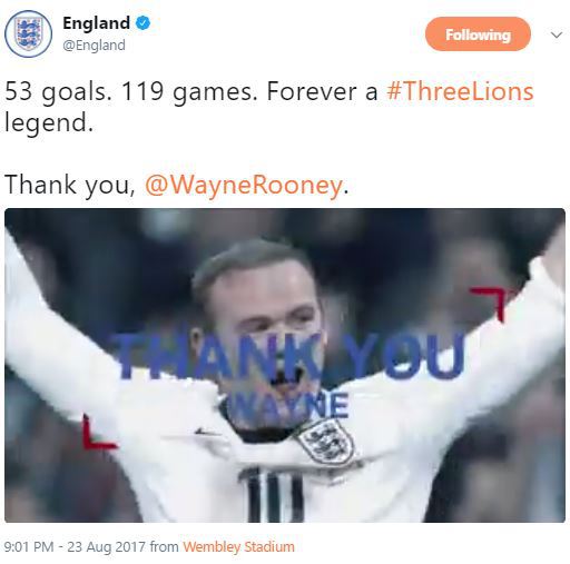  웨인 루니, 잉글랜드 국가대표 은퇴 | 인스티즈