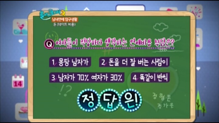 여자들이 적당하다 생각하는 연애비용 부담은?? | 인스티즈