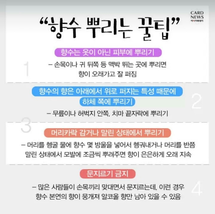 향수 뿌리는 꿀팁 | 인스티즈