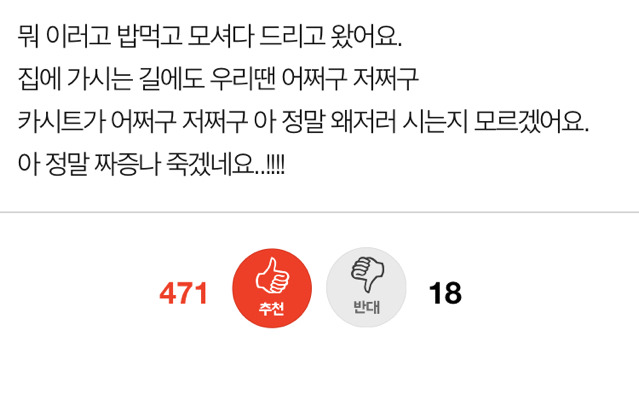 카시트가지고 트집잡는 부모님 | 인스티즈