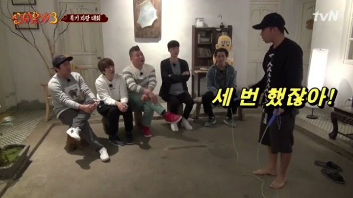 [신서유기3] 너무 진지해서 무서웠던 은지원의 줄넘기 3단 뛰기.jpg | 인스티즈