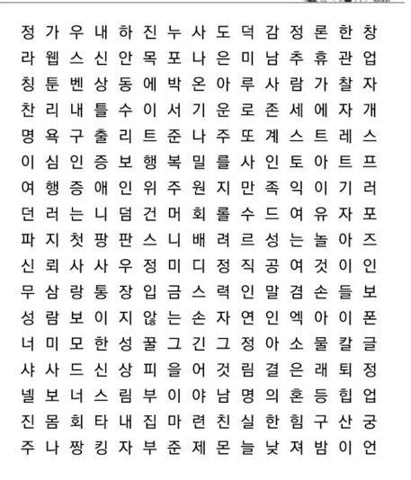 제일 먼저 보이는 3개의 단어 | 인스티즈