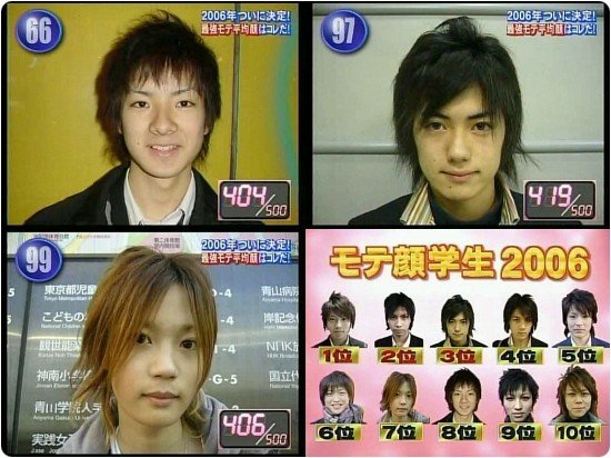 일본 방송에서 일본 남자 고등학생 100명의 얼굴 찍어서 여자애들이 점수매김.jpg ㅋㅋㅋ | 인스티즈