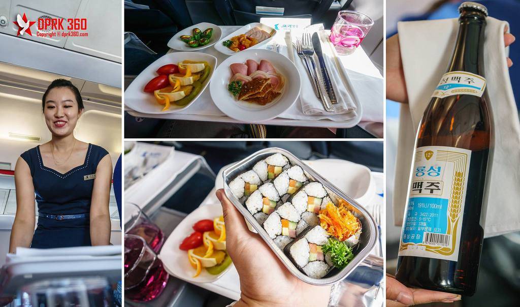 외국인이 찍은 북한 고려항공 비즈니스석 기내식 | 인스티즈