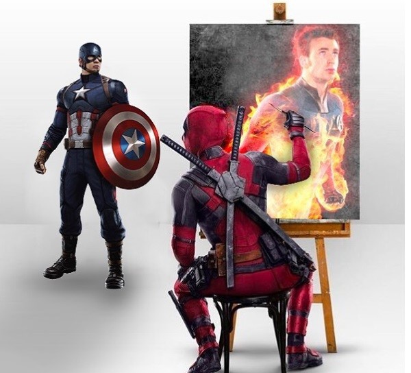 그림 그려주는 데드풀 .jpg | 인스티즈