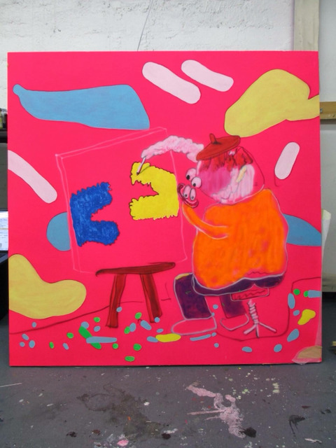 [예술] 아크릴과 에어스프레이로 그린 트랜디한 추상화 | 인스티즈