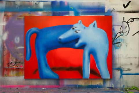 [예술] 아크릴과 에어스프레이로 그린 트랜디한 추상화 | 인스티즈