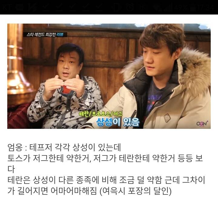 테란이 조금 우세하다는 엄옹생각 | 인스티즈