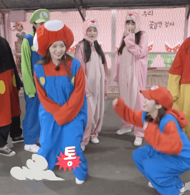 카트 타는 프로미스나인.gif | 인스티즈