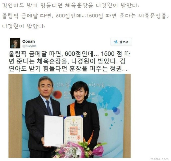 대한민국 최고의 체육인 | 인스티즈