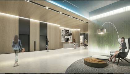 JYP 신사옥 막바지 내부공사 모습과 일부 조감도 | 인스티즈