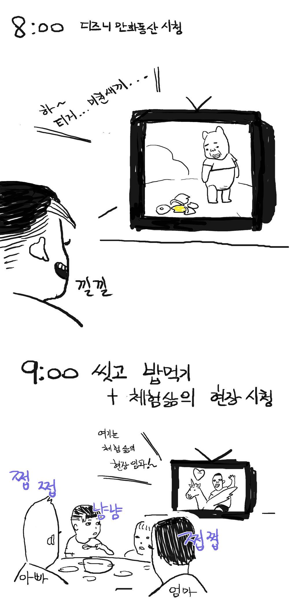 90년대생 초딩시절 일요일 흔한일과 (나와 같다며언~) | 인스티즈