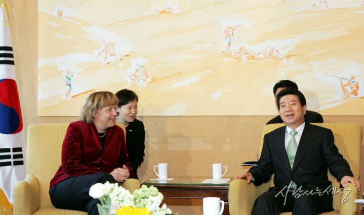 메르켈과 한국 대통령들 | 인스티즈