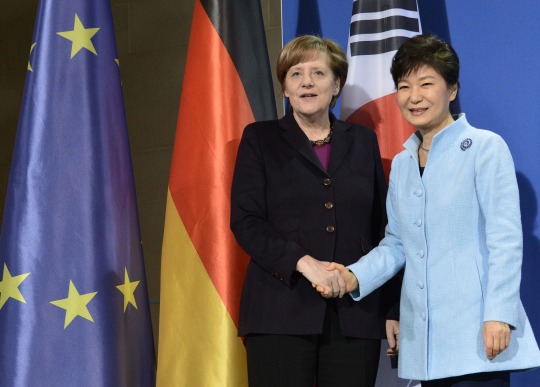 메르켈과 한국 대통령들 | 인스티즈