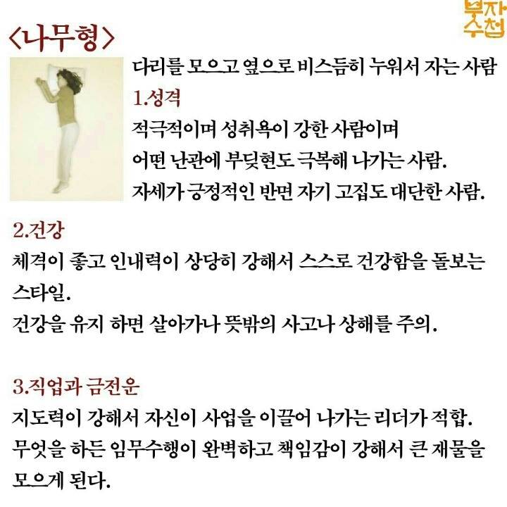 잠자는 스타일에 따라 성격 유추하기.jpg | 인스티즈