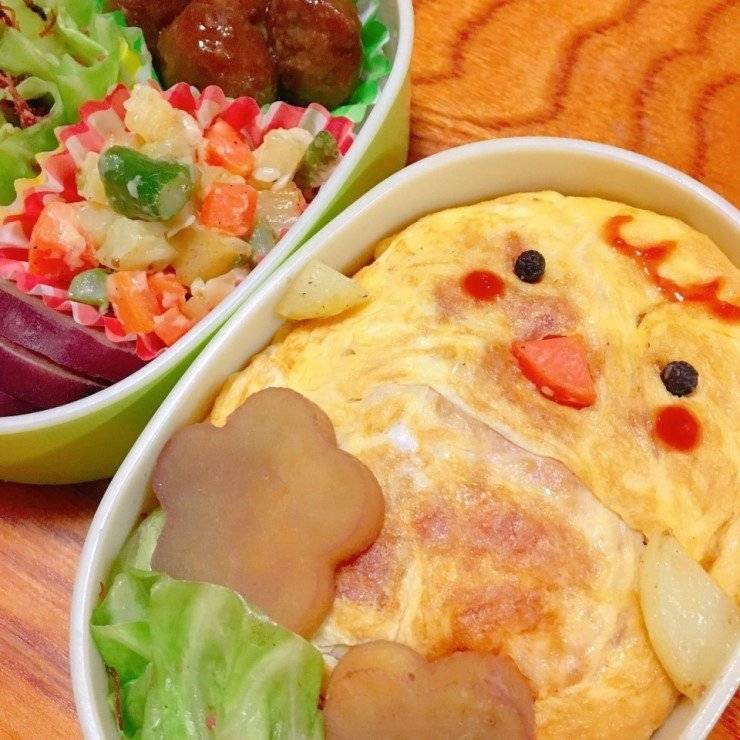 귀여운 병아리 오므라이스 도시락 | 인스티즈