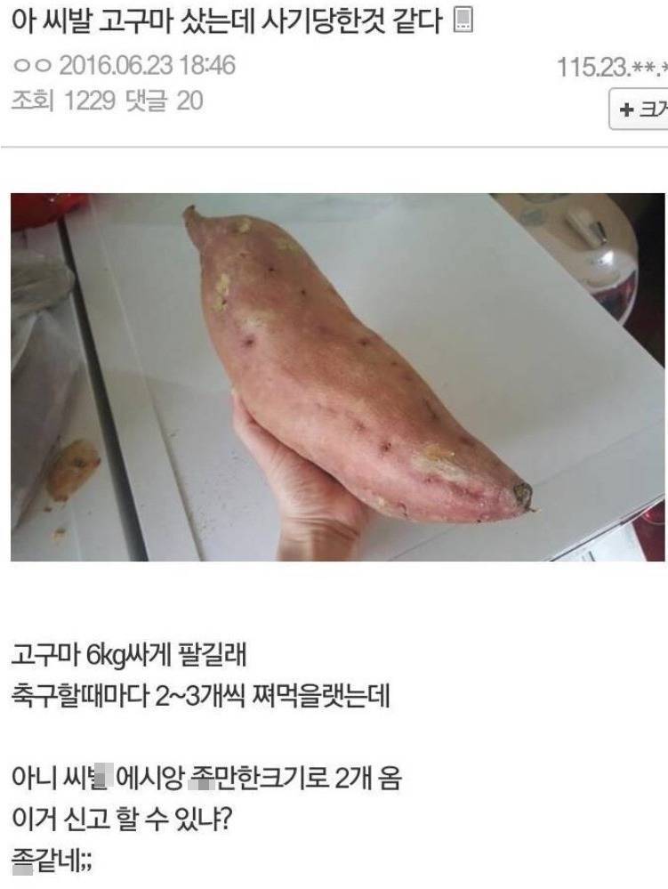 고구마 6kg | 인스티즈