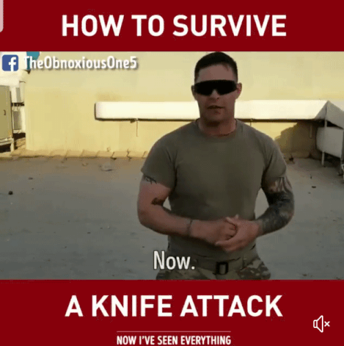 미군이 알려주는 칼든 사람 상대하는 법 | 인스티즈