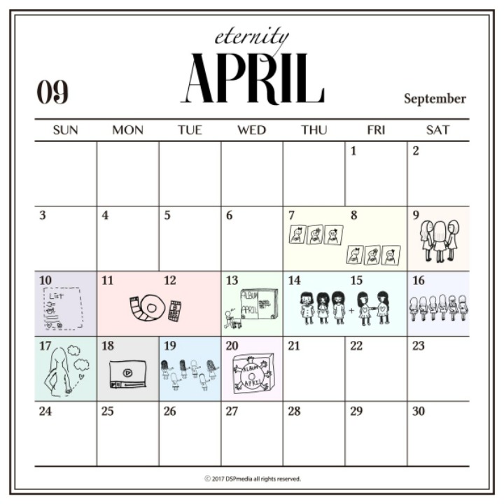 에이프릴 eternity 선공개사진 | 인스티즈