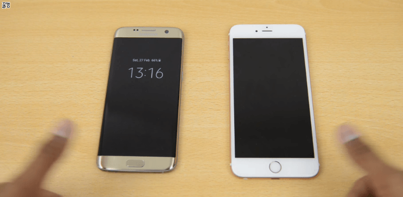 갤럭시S7 아이폰6S 지문인식 스피드 비교.gif | 인스티즈