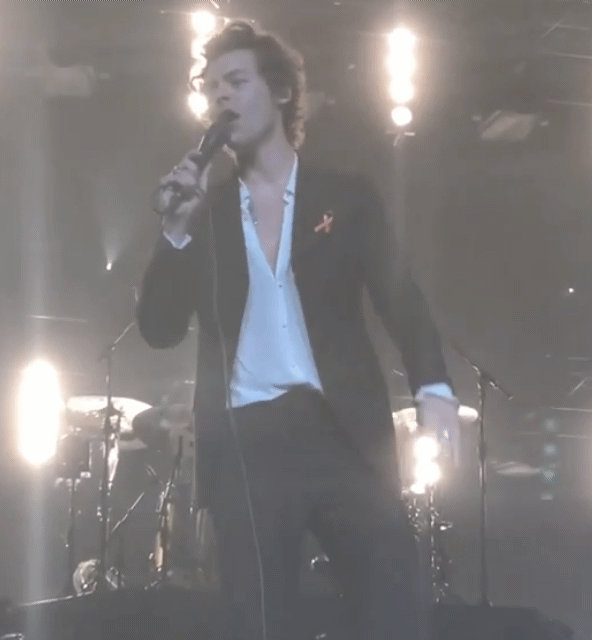 팬이 마시고 있는게 뭔지 궁금했던 해리스타일스.gif | 인스티즈