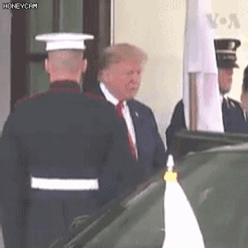 트럼프에게 친한척하는 아베.gif | 인스티즈
