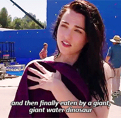 [쥬라기월드] 촬영하면서 배우가 엄청 힘들었을것 같은 비서씬 촬영장면.jpgif | 인스티즈