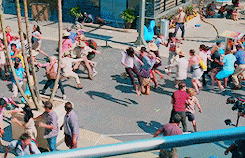 [쥬라기월드] 촬영하면서 배우가 엄청 힘들었을것 같은 비서씬 촬영장면.jpgif | 인스티즈