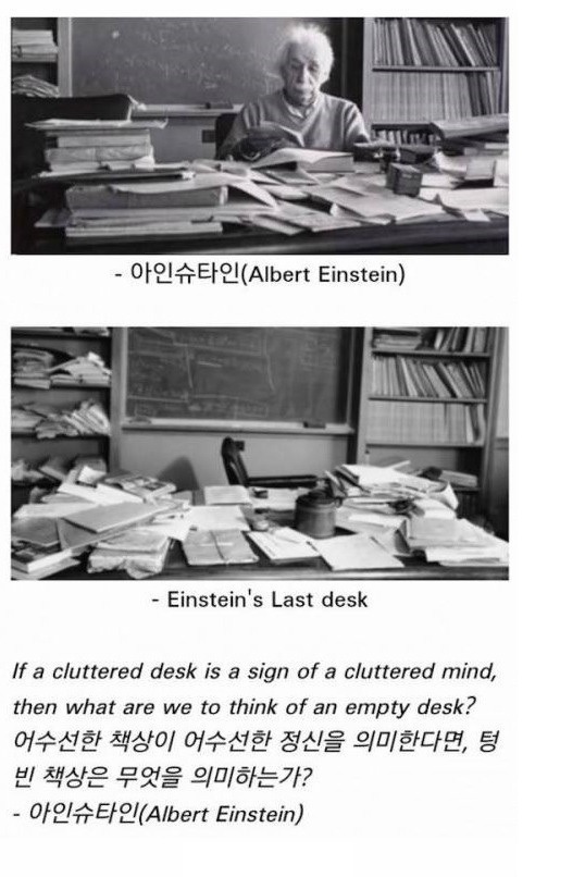 아인슈타인 책상이 항상 어수선했던 이유 | 인스티즈