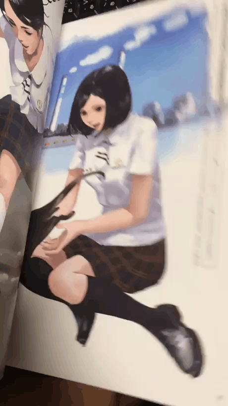 페이퍼 일러스트 액션.gif | 인스티즈