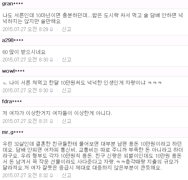 한달 용돈 10만원이면 충분한 성인 남자들 | 인스티즈