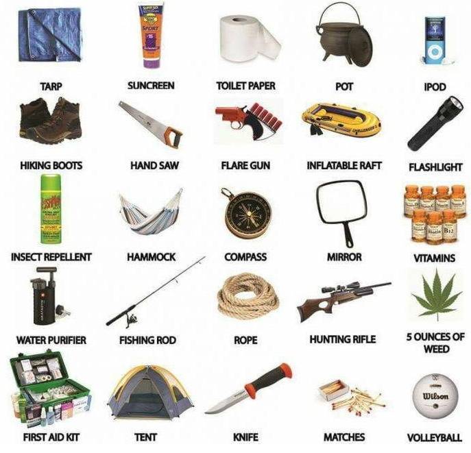 당신은 무인도에 떨어졌다 구조되기전까지 이 중에서 네가지만 가지고 버텨야한다면? | 인스티즈