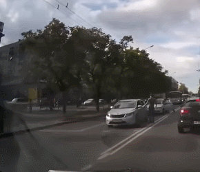 운전 시비 in 러시아 ......gif | 인스티즈