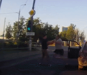 운전 시비 in 러시아 ......gif | 인스티즈