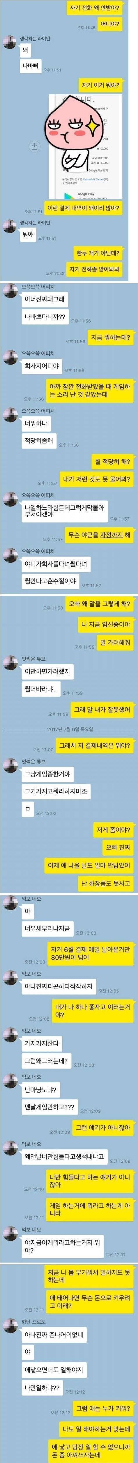 자기 전화 왜 안받아? | 인스티즈
