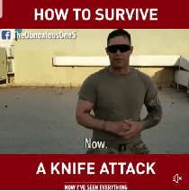 흉기든 괴한 상대하는법을 가르쳐주는 미군 | 인스티즈