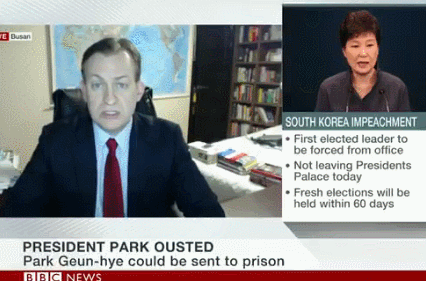 BBC 한국탄핵뉴스방송사고.gif | 인스티즈