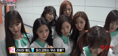 쇼챔피언 비하인드 - 축알못 프로미스 나인.gif | 인스티즈