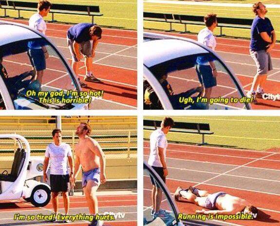운동이 괴로워 우는 외국 배우들 | 인스티즈