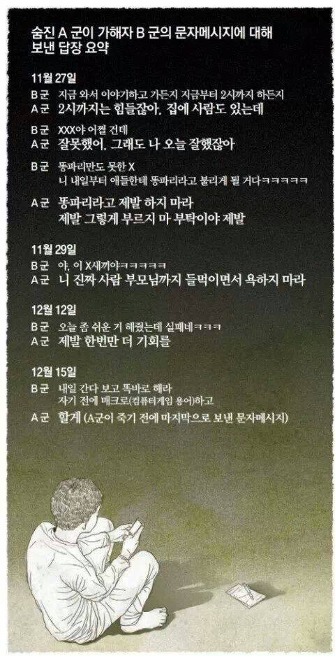 학교폭력과 물고문까지 고문에 못이겨 자살한 중학생 jpg | 인스티즈