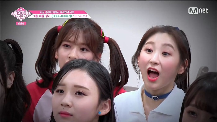 [프듀48] OOH_AHH하게 1,2조 무대에 대한 연습생 리액션.jpg | 인스티즈