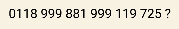 0118 999 881 999 119 725? 에 들어갈 숫자는 무엇일까 (정답) | 인스티즈