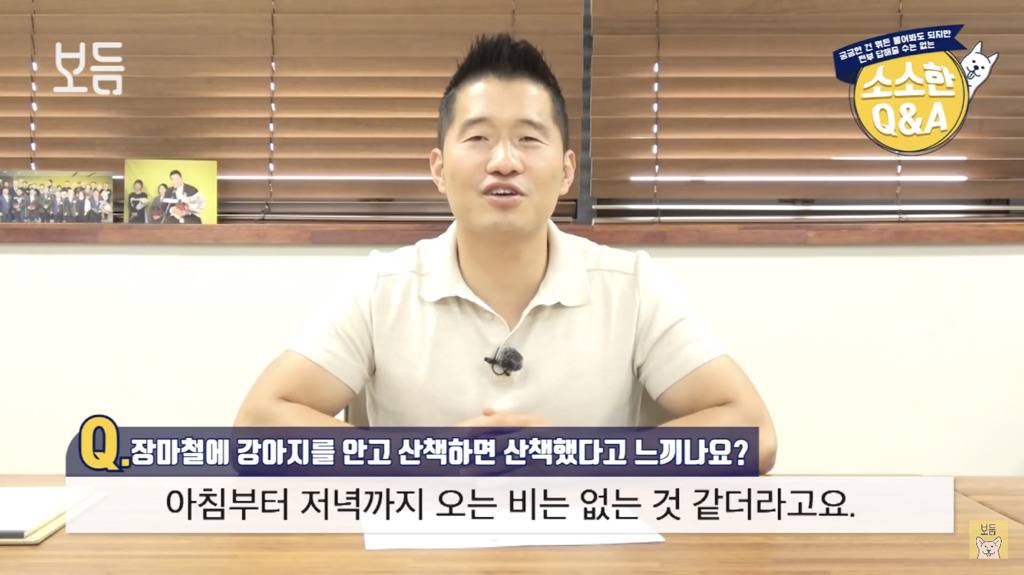 장마철에 강아지를 안고 산책하면 산책했다고 느끼나요?.jpg | 인스티즈