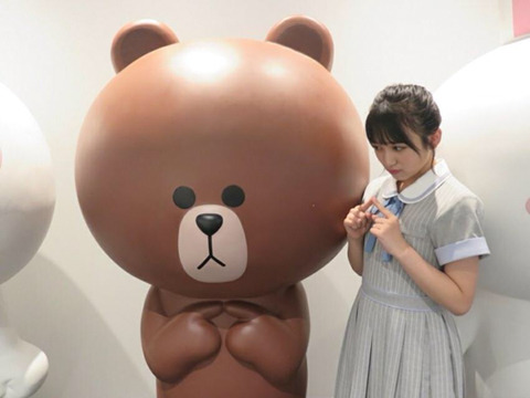 라인 캐릭터 따라하는 야부키 나코 | 인스티즈