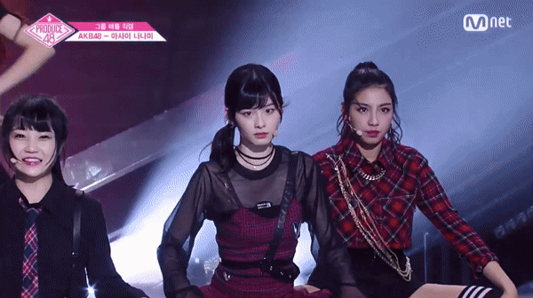 프로듀스48 붐바야 2조... 지옥의 목관절...gif | 인스티즈