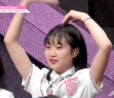 프듀48 한일 연습생의 우정.gif (장규리-노에) | 인스티즈