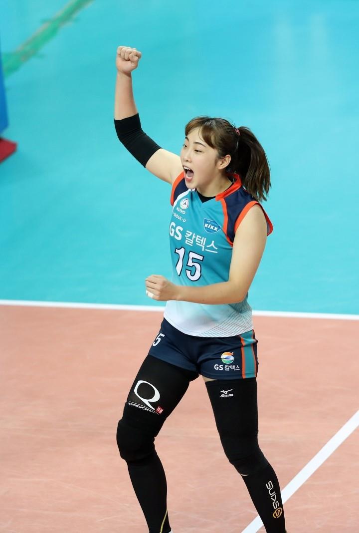 GS칼텍스 레프트 시절 황민경 | 인스티즈